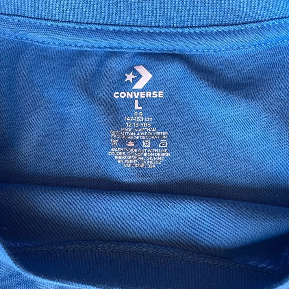 Converse Chuck Taylor Blue Tee Boys Large